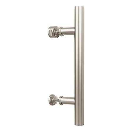 National Hardware National Hardware Madison 31/32 in. D Satin Nickel Silver Steel Pull Handle 1 pc N700-101